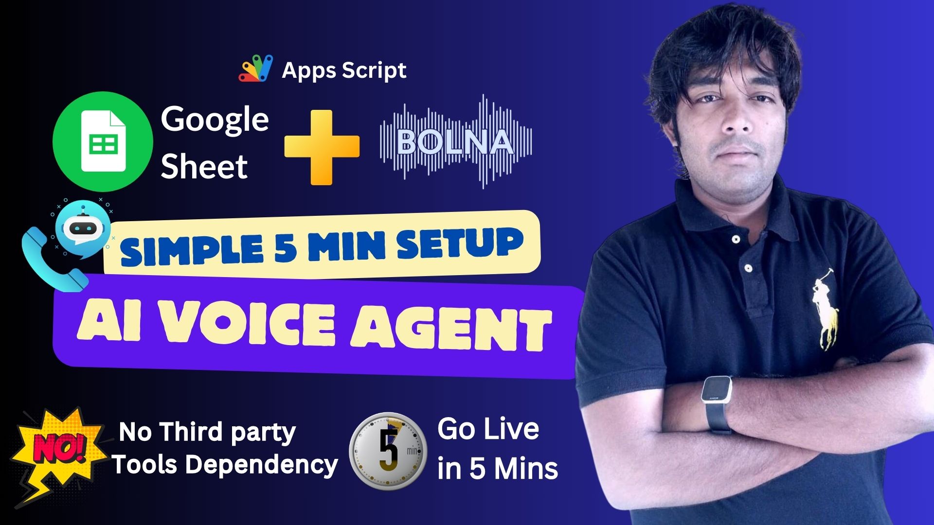 AI Voice Calling : Google Sheet Apps Script Bolna AI Automation
